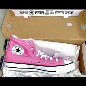 Brand new with box bubble gum pink converse!